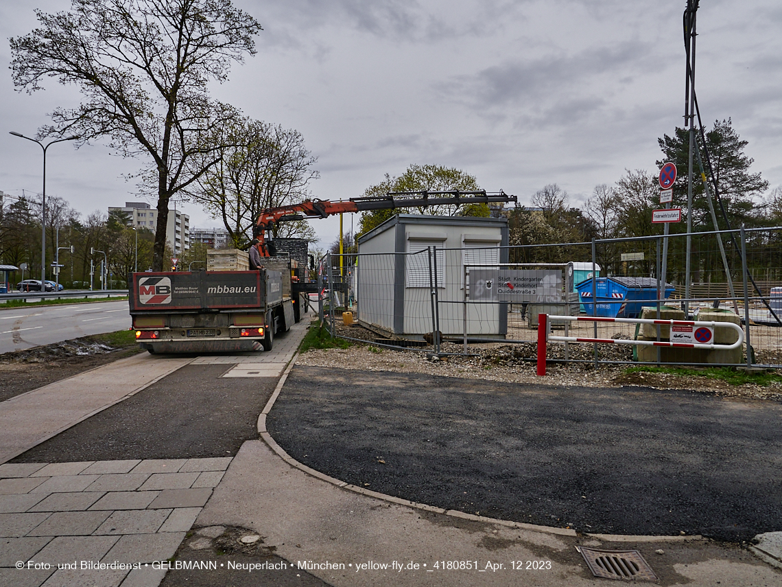 12.04.2023 - Baustelle Haus für Kinder in Neuperlach